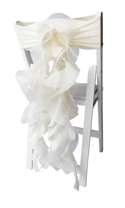 Lavender Organza Chair Sash Bows/Lavender Chair Covers