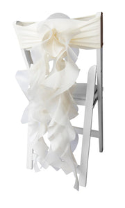 Custom Organza Chair Sash Bows/Chair Covers