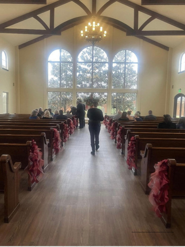 Pew Sashes & Pew Bows/Church Pew Decorations