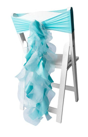 Pastel Rainbow Organza Chair Sash Bows/Pastel Rainbow Chair Covers