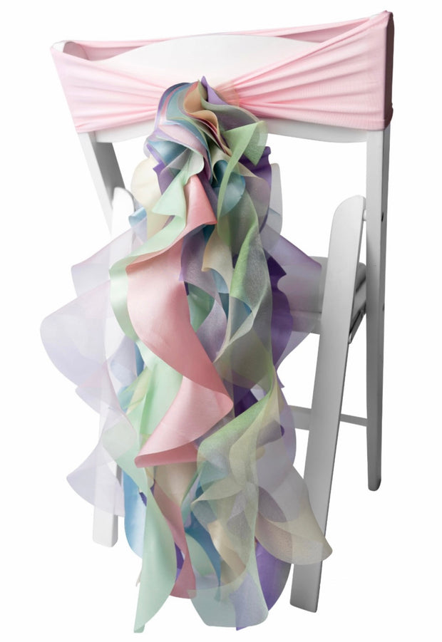 Custom Organza Chair Sash Bows/Chair Covers