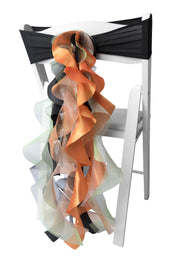 Lavender Organza Chair Sash Bows/Lavender Chair Covers